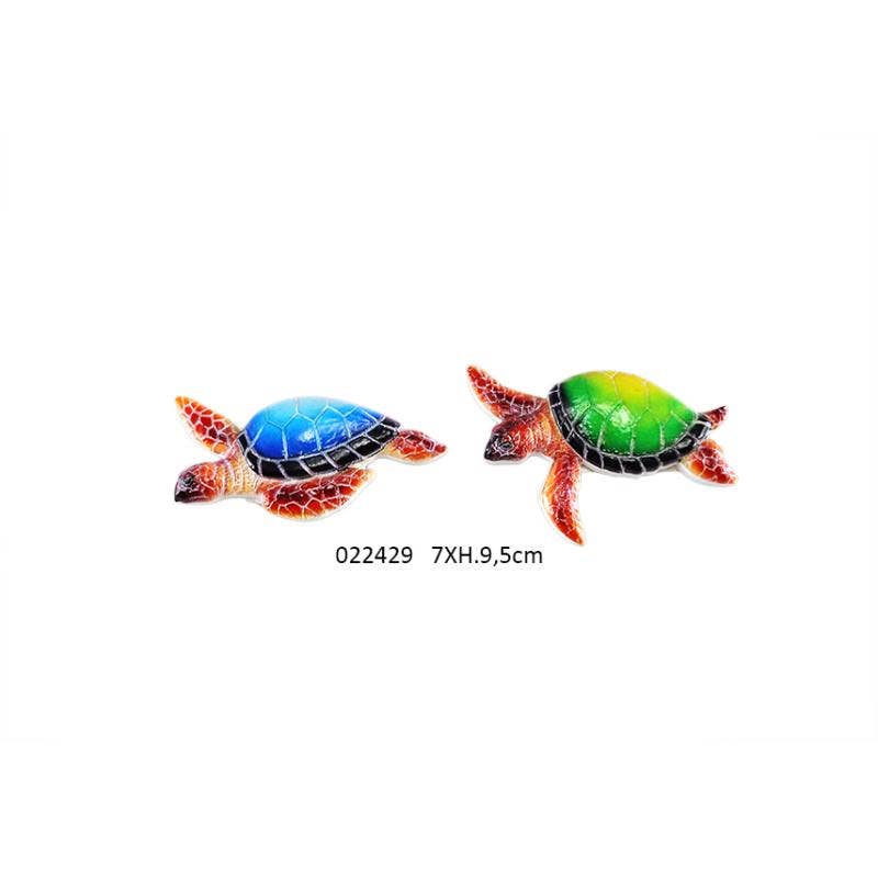 Faye - Wholesale Magnet - Turtle Magnet 'Bordache' 7 X 1.4 X H. 9.5 cm / 2 Units