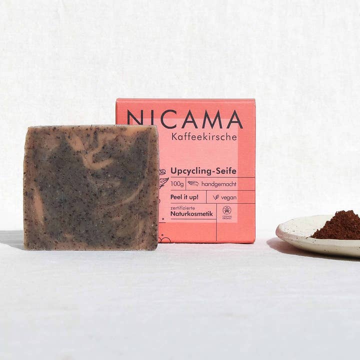 NICAMA – Großhandel Feste Seife – NICAMA - Upcyclingseife mit Kaffekirsche