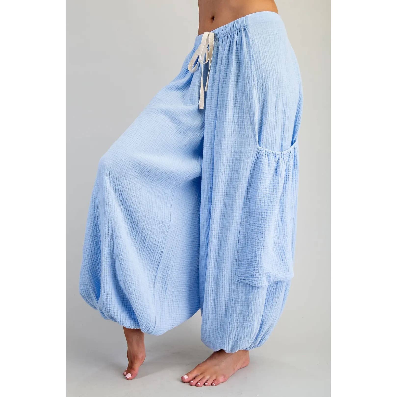 STYLE USA - Wholesale Pants - Women's - NEW Balloon Leg Cotton Gauze Pants6