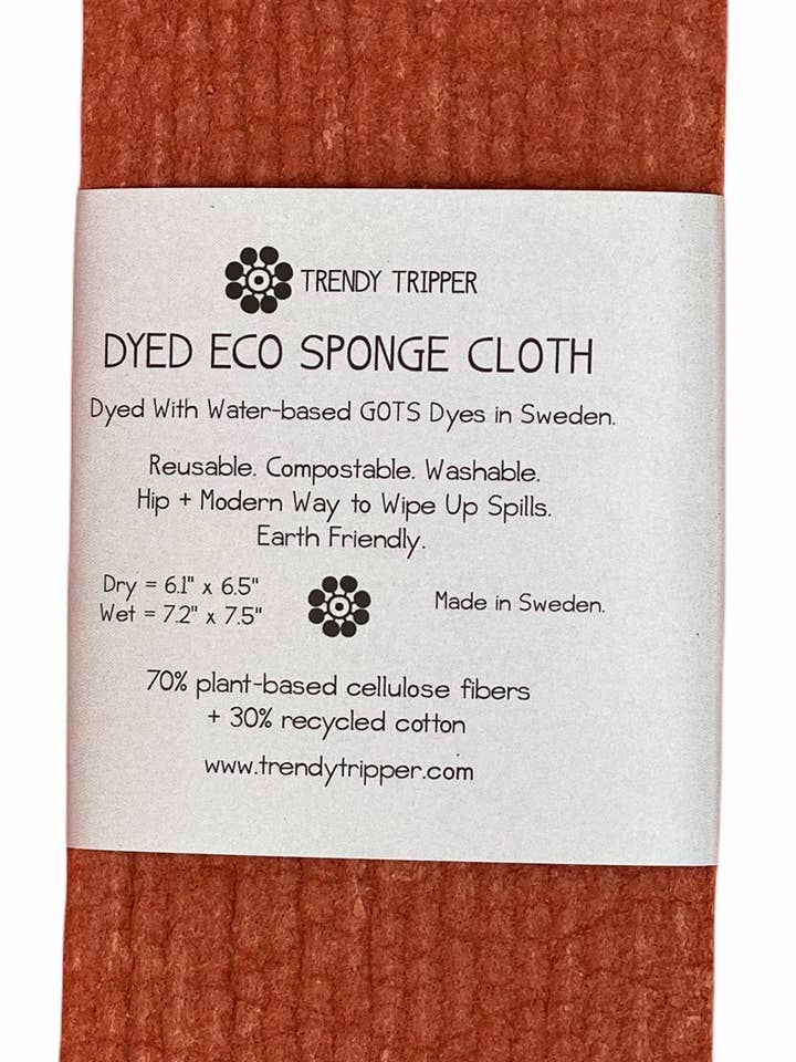 Schwedisches Geschirrtuch aus gefärbtem Terrakotta, hergestellt in Schweden, 2er-Pack für den Großhandel von Trendy Tripper