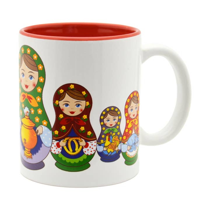Tasse à café en céramique Russian Nesting Doll pour la vente par European Heritage Gifts