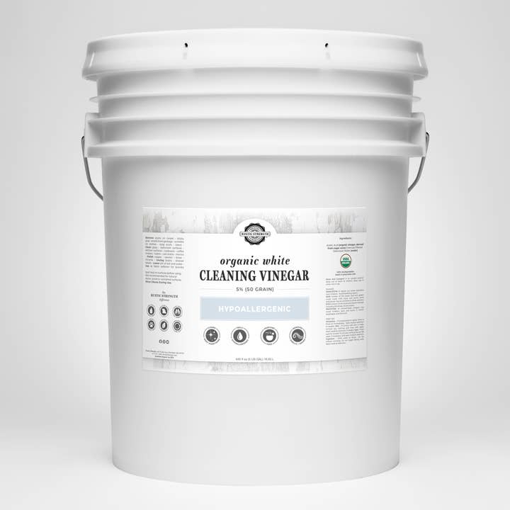 Organic Cleaning Vinegar - 50 grain for wholesale by Rustic Strength