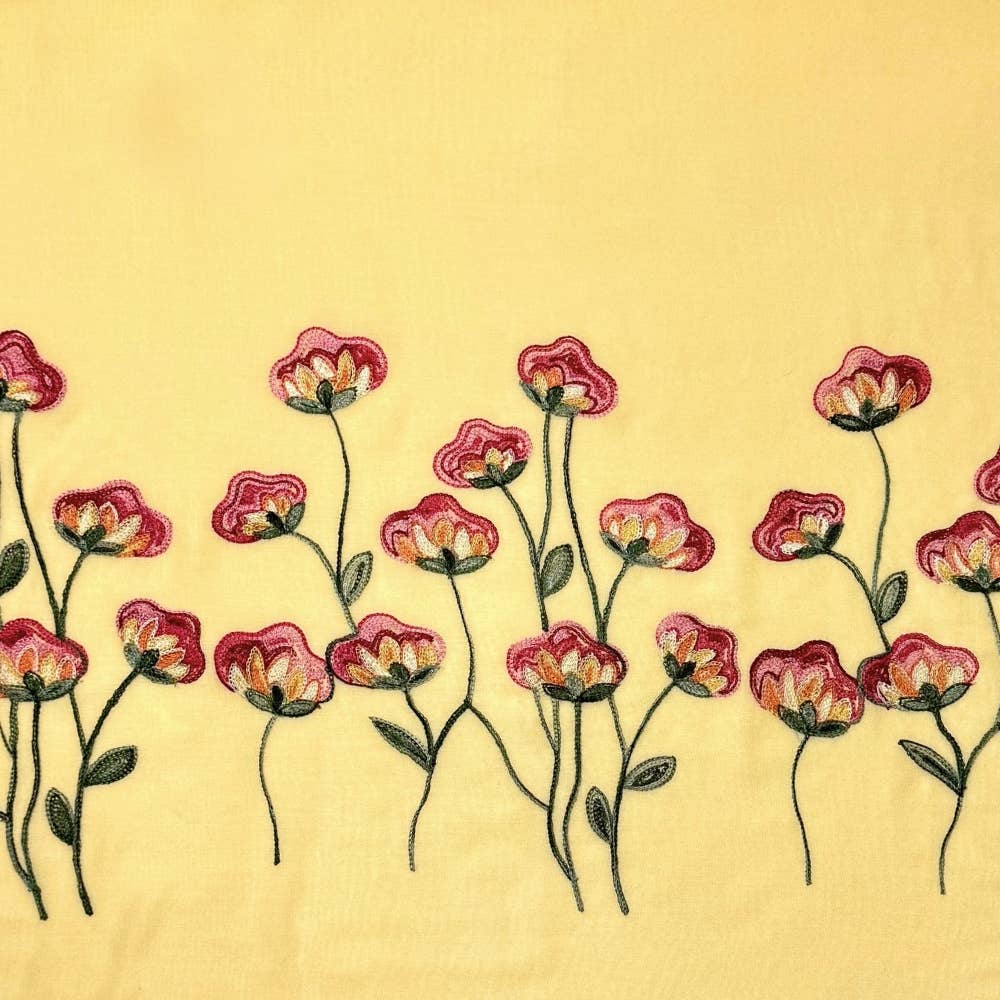 Humble Hilo – Engroshandel Tørklæde - Dame – Humble Hilo Broderet tørklæde/sjal med blomster38