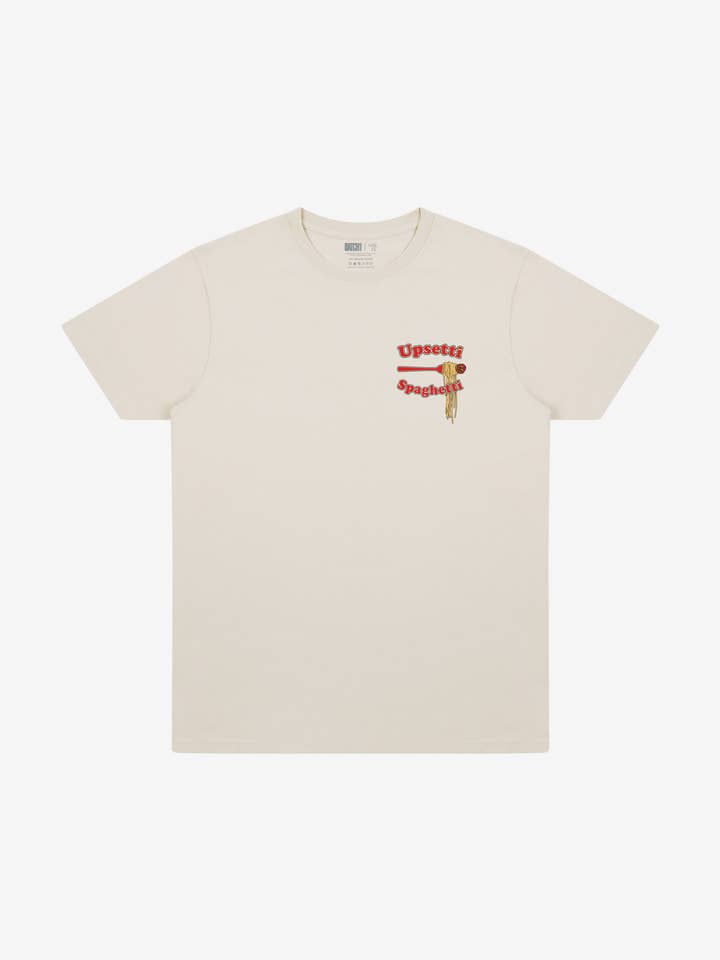 Maglietta "Upsetti Spaghetti" in sabbia per la vendita all'ingrosso da parte di batch1