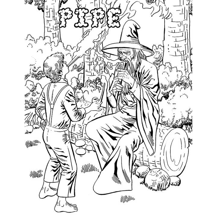 Green White I Can Smoke Weed Out of That Coloring Book, CB-008 for wholesale on Faire2