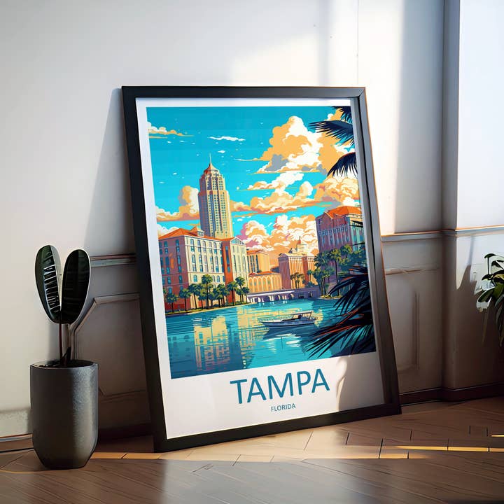 TravelzonaArt – wholesale Poster – Tampa USA Travel Poster2