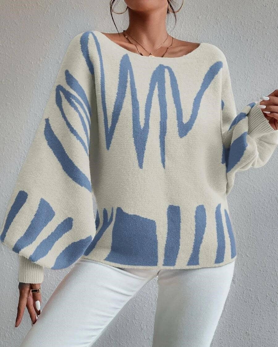 HIDDENBRAND - Wholesale Knit Sweater - Women's - Balloon Sleeve Design Sweater13