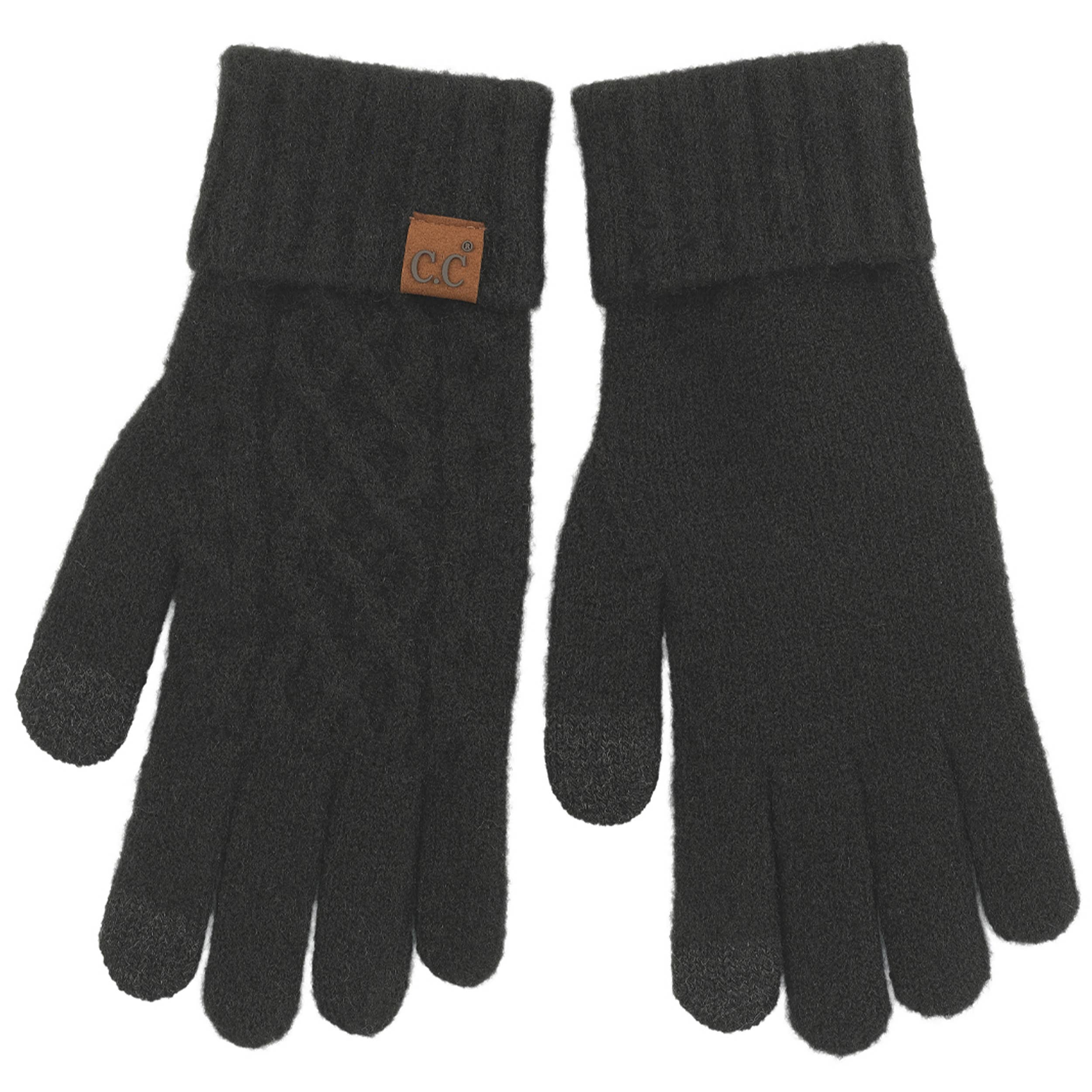 Hana - Venta al por mayor Guantes - Mujer - Guantes de invierno con puño de punto trenzado sólido C.C0