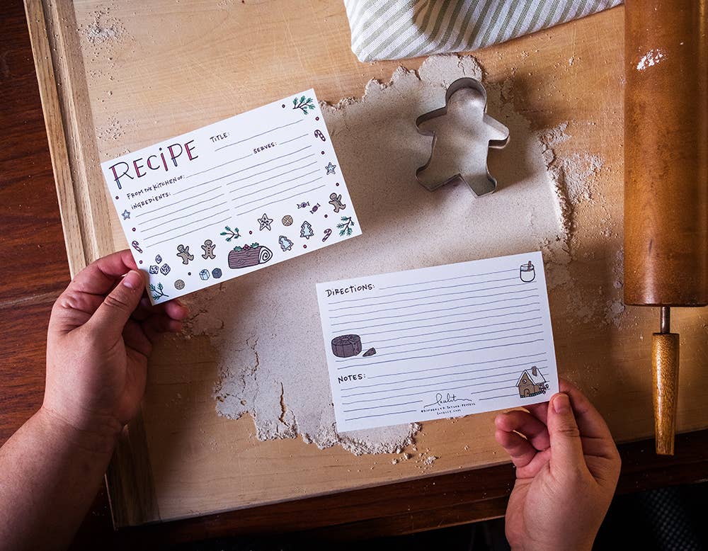 Lacelit | Stationery & Gifts by Kimberly Kuniko - Wholesale Recipe Card - Merry Recipe Cards Set3