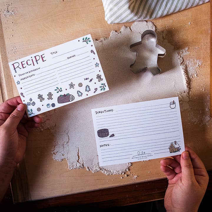 Lacelit | Stationery & Gifts by Kimberly Kuniko - Wholesale Recipe Card - Merry Recipe Cards Set3