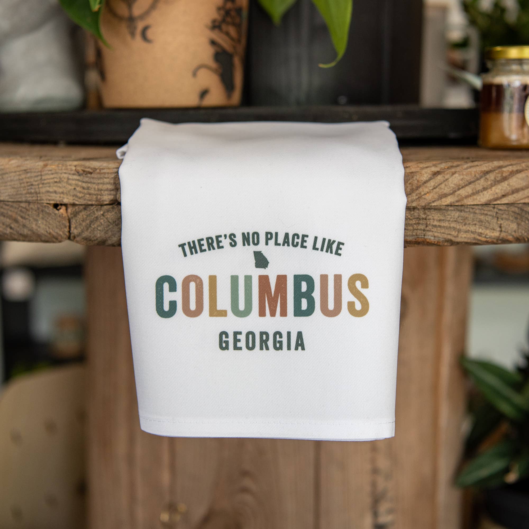 Still Magnolia - Wholesale Tea Towel - There's No Place Like [Your City] - Custom City Tea Towel0