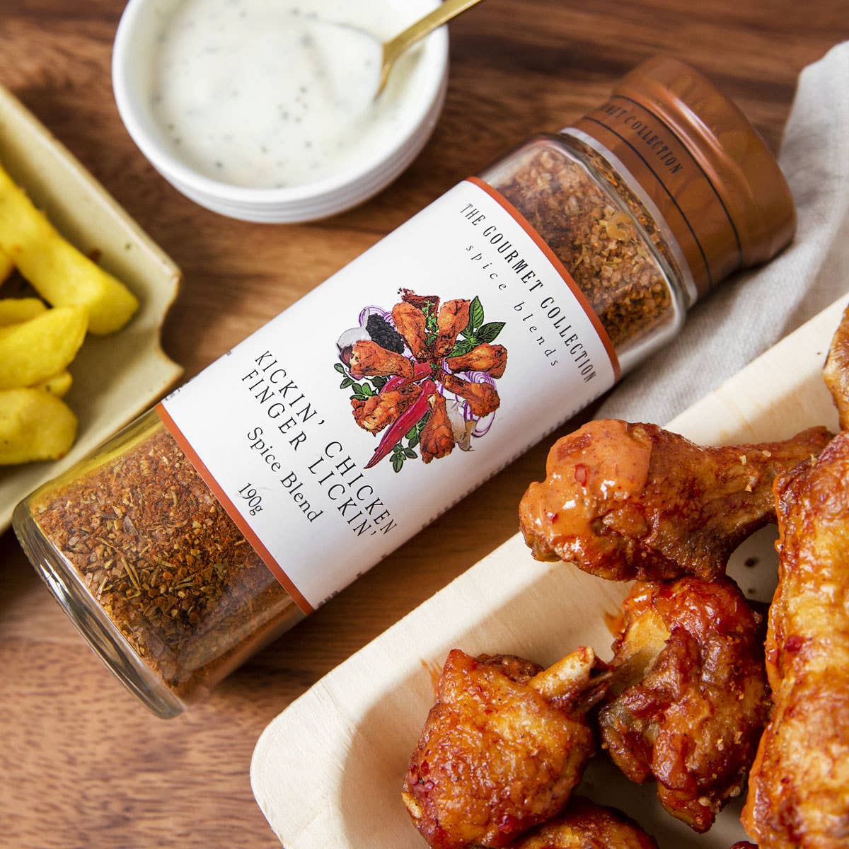 Grill Society - Wholesale Dried spice mix - The Gourmet Collection Kickin’ Chicken Finger Lickin’3