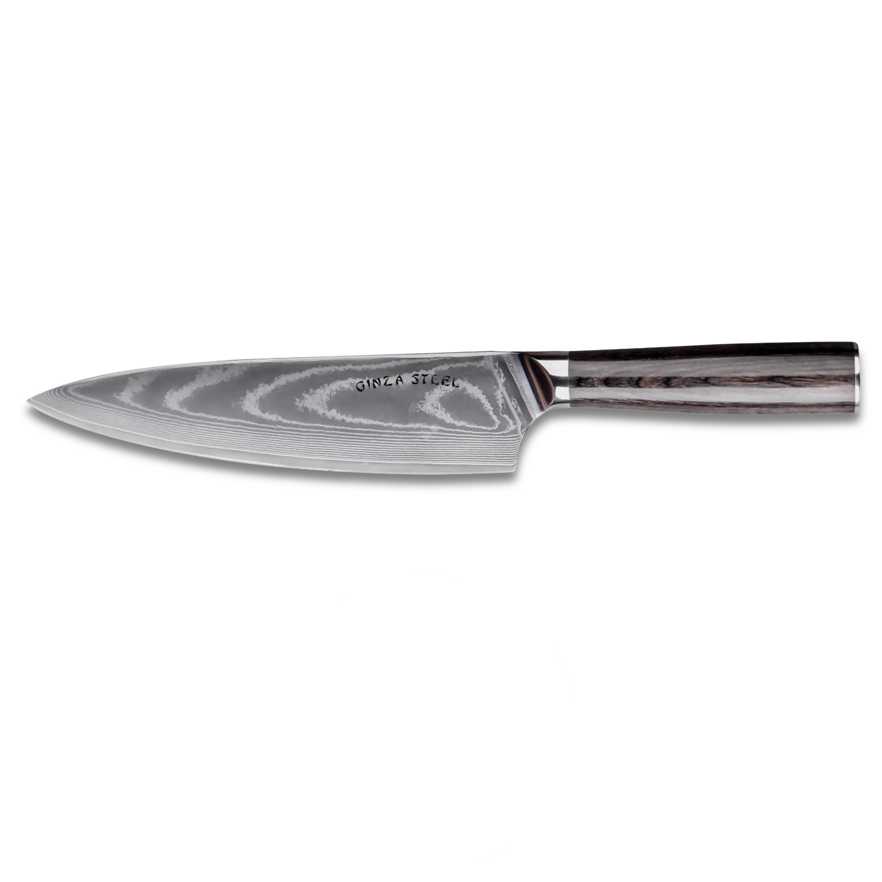 Ginza Steel - Wholesale Kitchen/Utility Knife - LUCIA 20 | Chef Knife 8Cr18Mov Steel Core / Pakka wood handle2