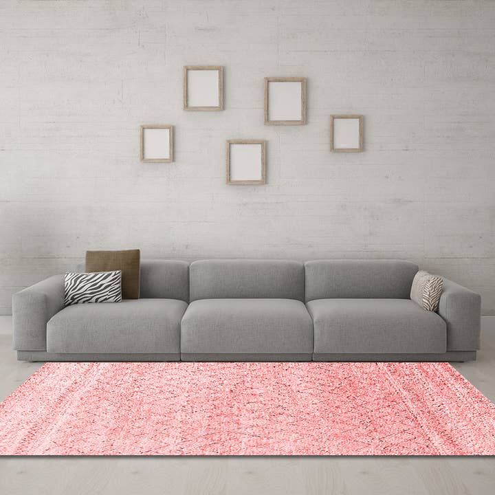 Tappeti moderni rossi solidi lavabili in lavatrice per la vendita all'ingrosso da parte di Ahgly