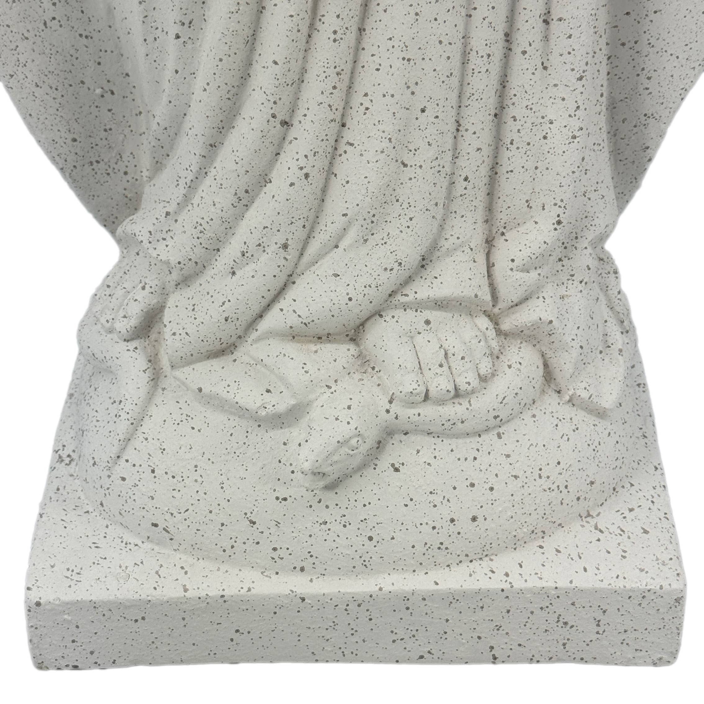 Galt International Company - Wholesale Decorative Figurine - 32" Mary Mother of Grace Statue Terrazo-Style Statue White8
