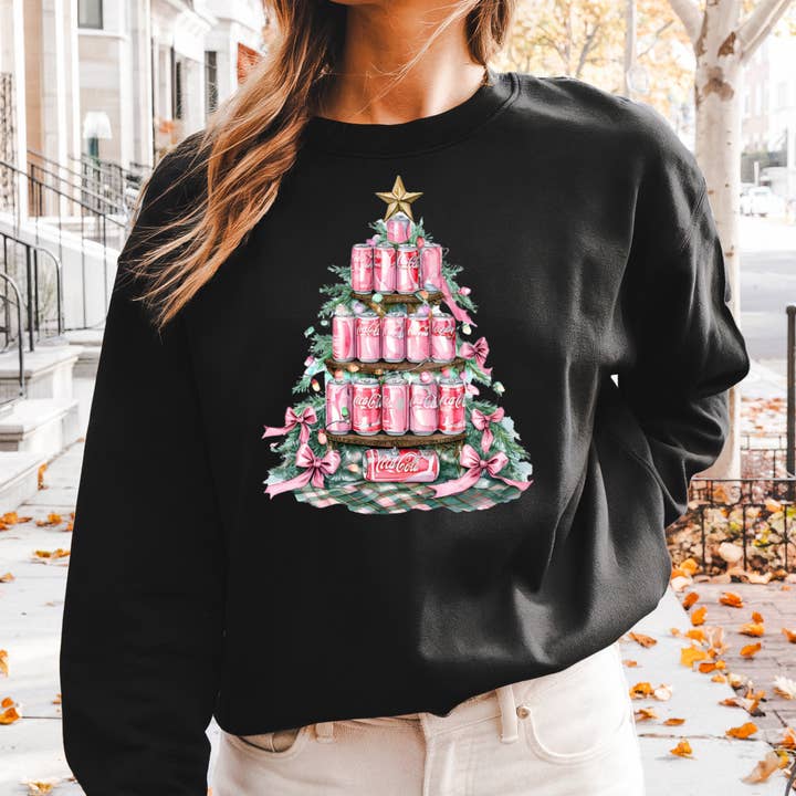 Coca Cola-burkar i julgransgrafik T-shirt eller tröja för wholesale av Sam & Seb Co.
