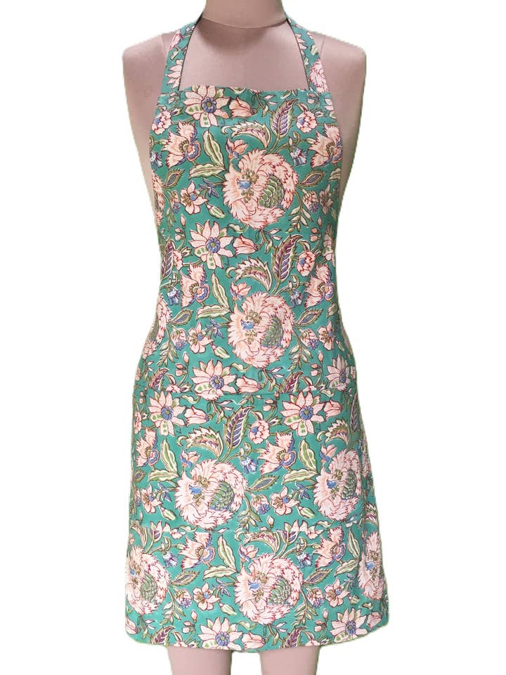 Teal Garden Apron for wholesale by Curiosity