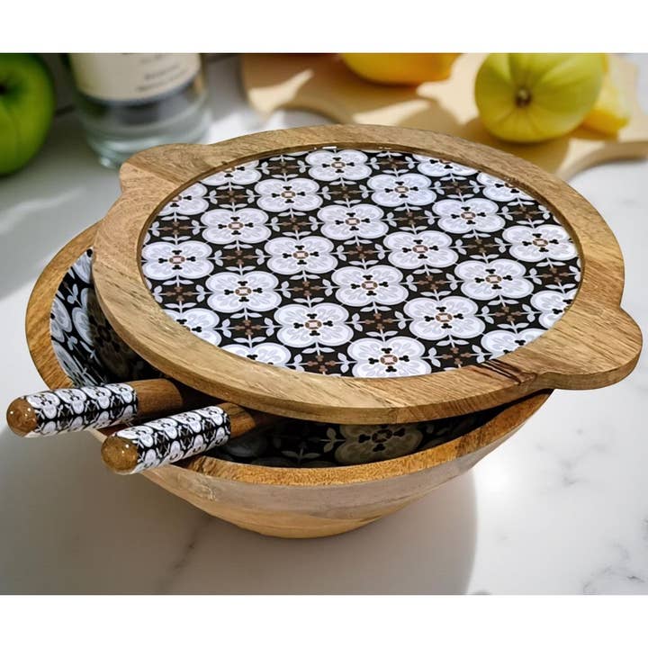 Hartsmede - Wholesale Serve Bowl - Large Serving Bowl Set with Lid & Serving Spoons Ideal Gift7