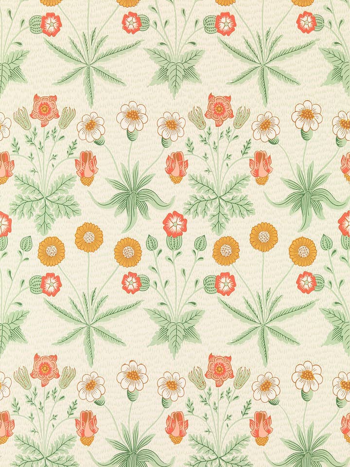 William Morris Daisy Mønster, 1864 - Indpakningspapir for engroshandel hos Flashback Shop