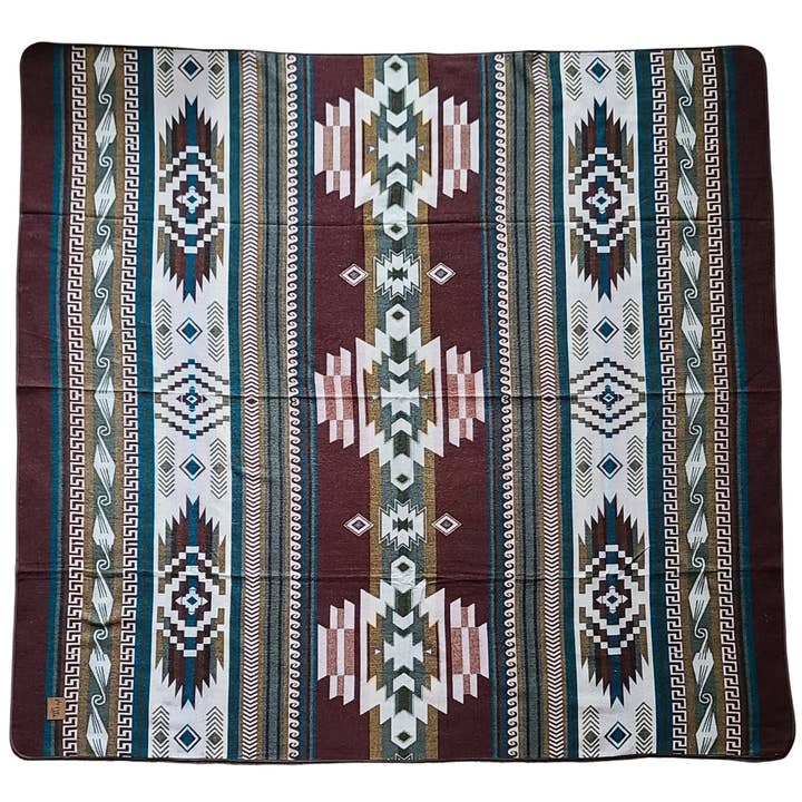 Wylde Brigade - Wholesale Throw Blanket - Cayambe Aztec Reversible Blanket15