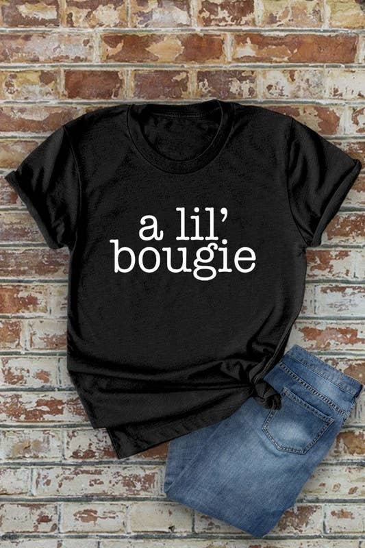 Top Avenue - Wholesale T-shirt met print - Dames - A Lil' Bougie, uniseks T-shirt met ronde hals13