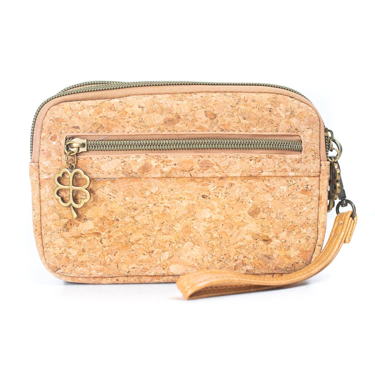 Meninas Bonitas Cork - Wholesale Clutch Bag - Women's - Natural Cork Patchwork Embellished Clutch for Women BAGF-0599
