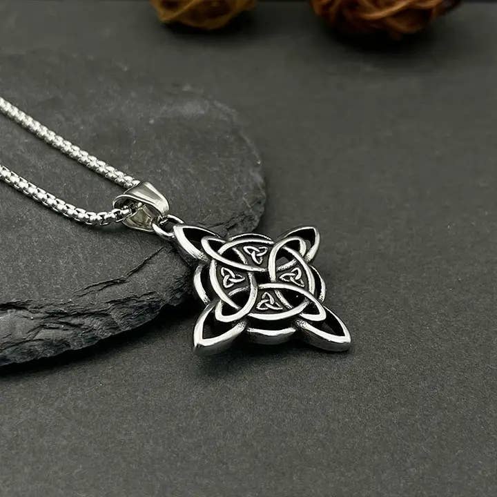 GemMeet - Wholesale Halskettinghanger - Nordische Viking-ketting met Celtic knoop hanger2