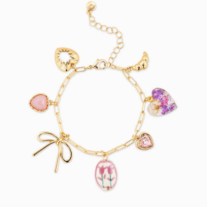 Pink Cottage Core Charm Bracelet and other Purchase Wholesale channel. Free Returns & Net 60 Terms on Faire trending on Faire.