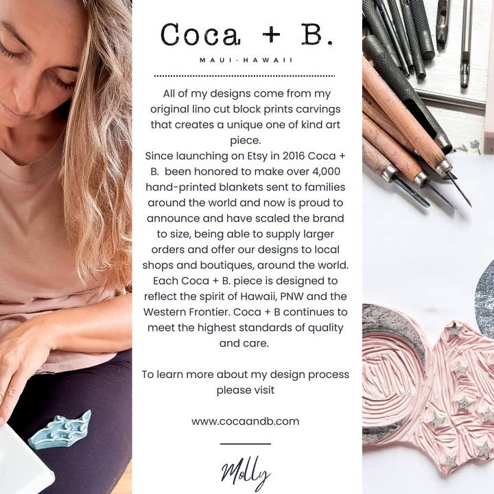 Coca + B.™ - Wholesale Milestone Blanket - Kids & Baby - Organic Plumeria Baby Blanket | Tropical Nursery Decor12