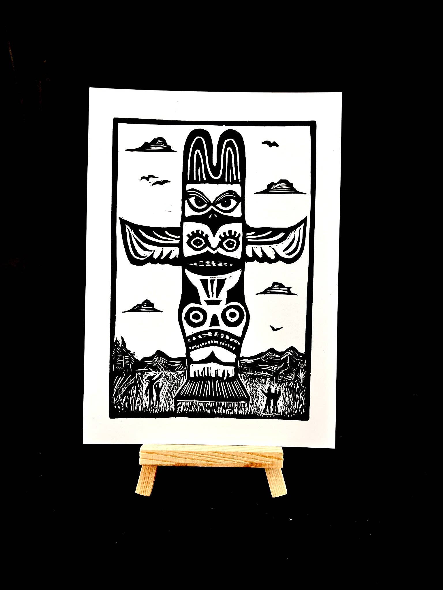 Pixel Palmer - Wholesale Art Print - Big Totem Pole0