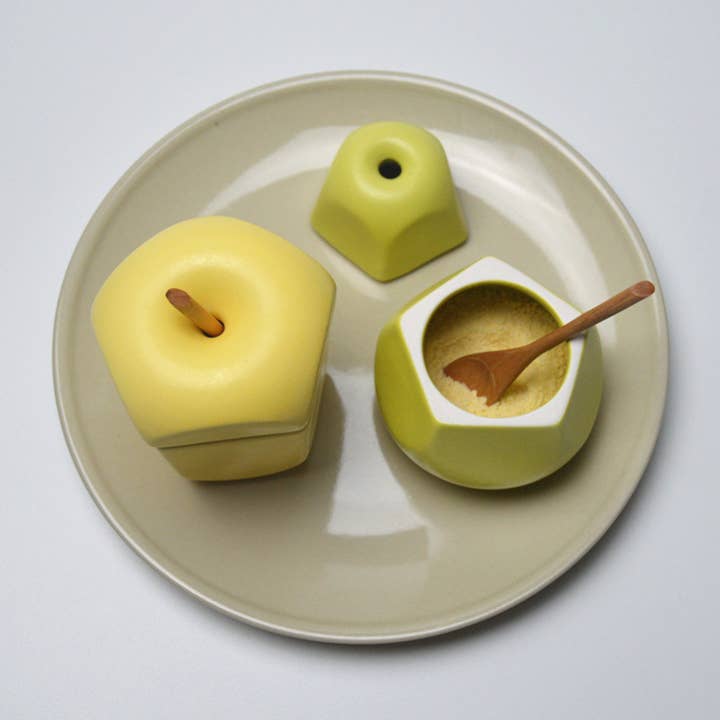 Birnen-Gewürzbehälter 3er-Set für den Großhandel von S Art Studio