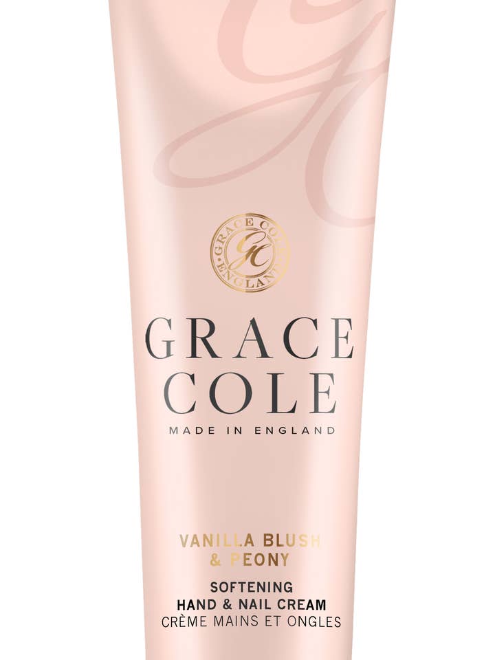 Vanilla Blush & Peony Hand and Nail Cream 30ml for wholesale by Grace Cole