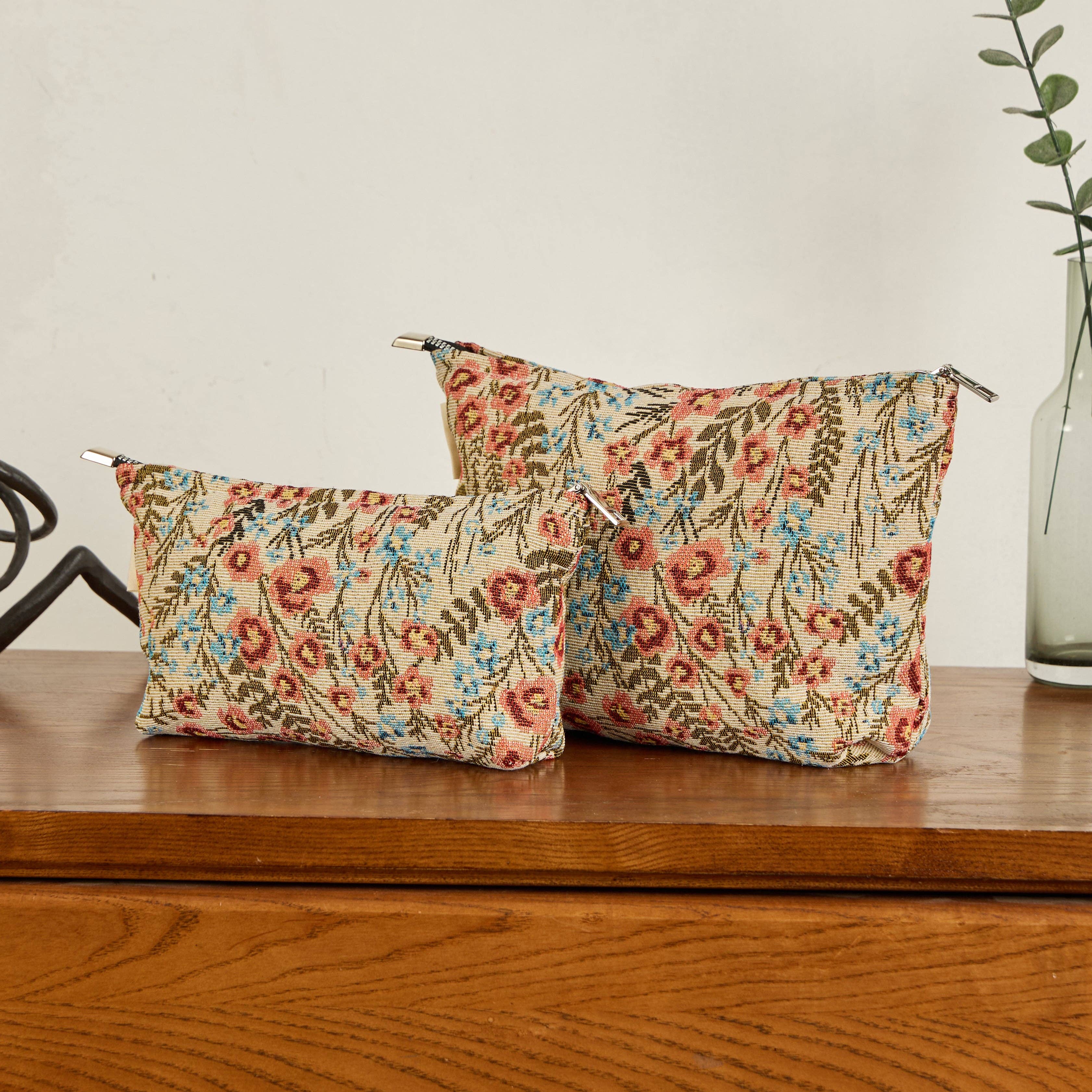 Sparkle Being – wholesale Sminkväska – Necessär med vildblomsmönster - Sminkväska3