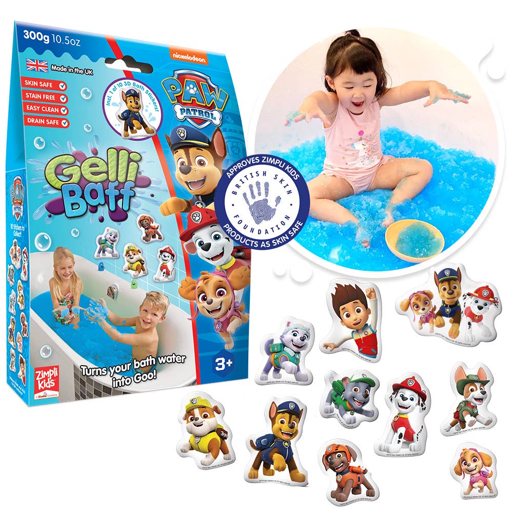 Zimpli Kids - Wholesale Bath Toy - Baby - Paw Patrol Gelli Baff Kids Sensory Bath Toy + Bath Sticker1