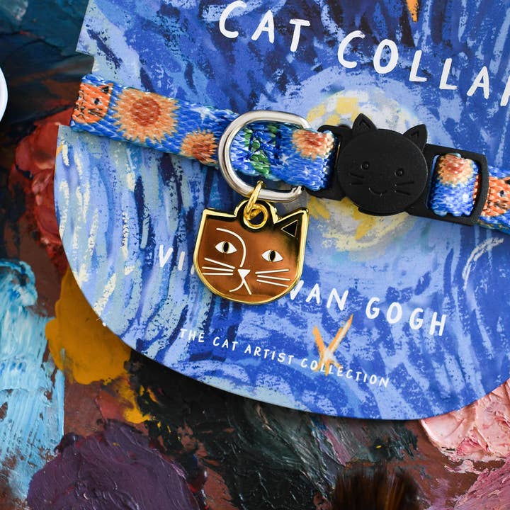 Niaski - Wholesale Pet Collar - Cat - Vincat Van Gogh Artist Cat Collar