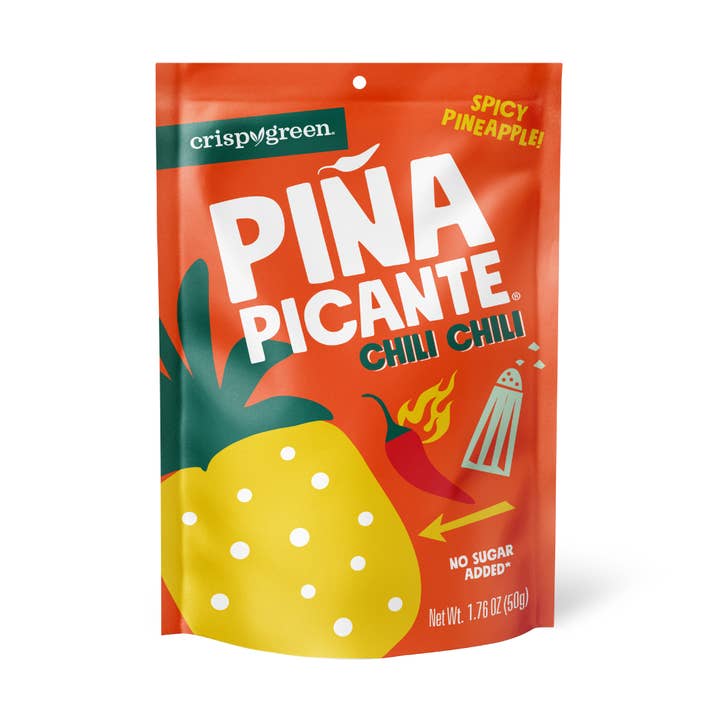 Spicy Air Dried Pineapple Chile Chile 50g, Piña Picante for wholesale by Crispy Green