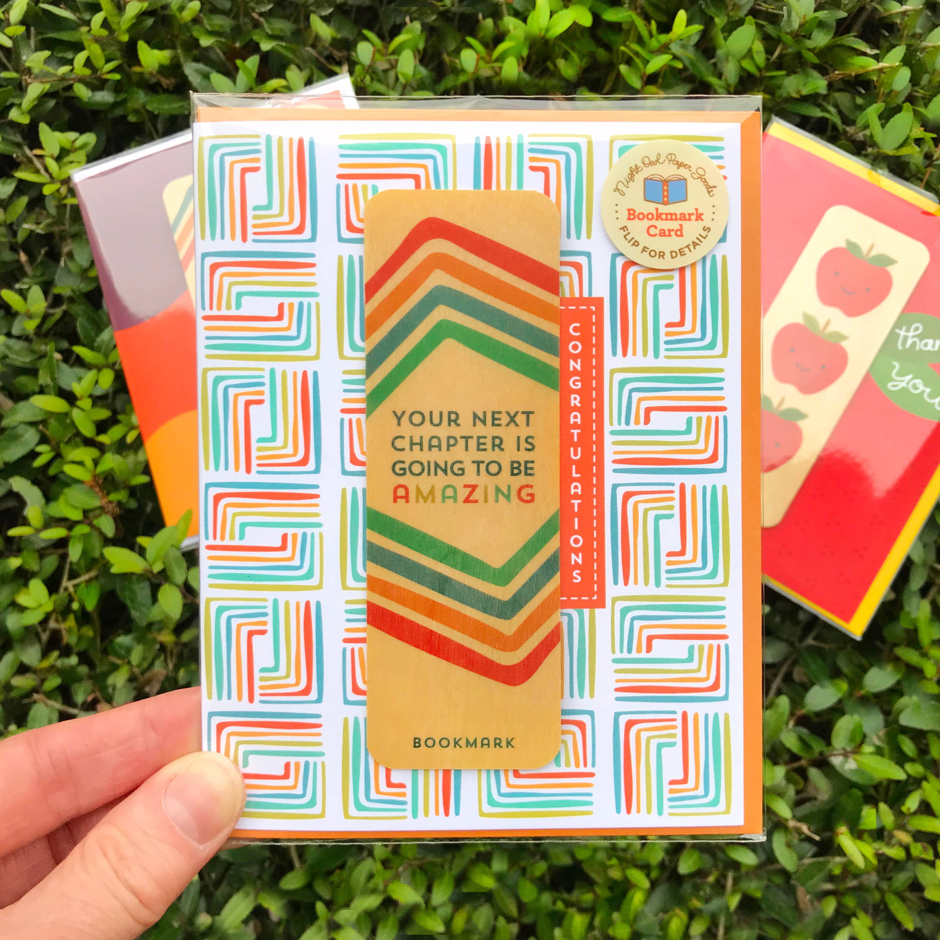 Night Owl Paper Goods - Wholesale Congratulations Card - Congrats Chapter Bookmark Congratulations Card1