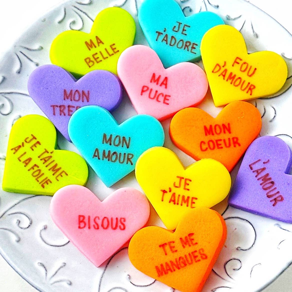 marzipops - Wholesale Hard Candy - Gourmet Marzipan Valentine's Candy Conversation Hearts9