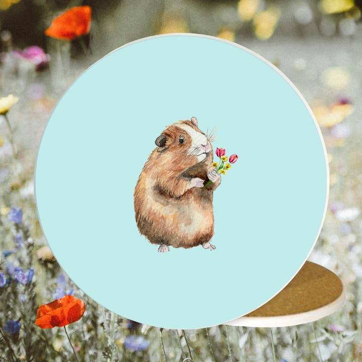 Crumble & Core - Wholesale Coasters - Coaster - Ceramic Coaster - Guinea Pigs - Guinea Pig Gifts0
