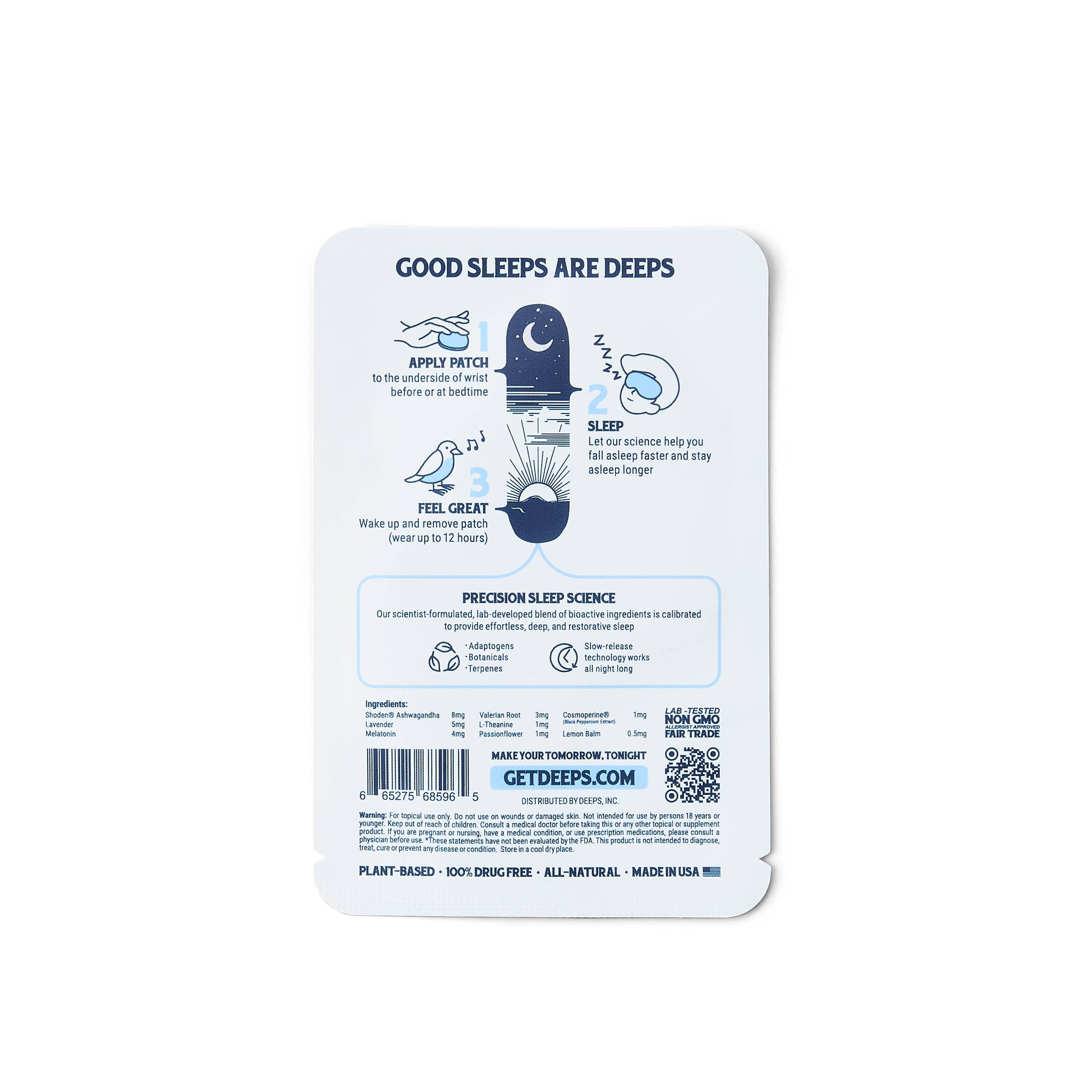 DEEPS - Wholesale Sleep/Eye Mask - Sleep Patches + Mask Combo2