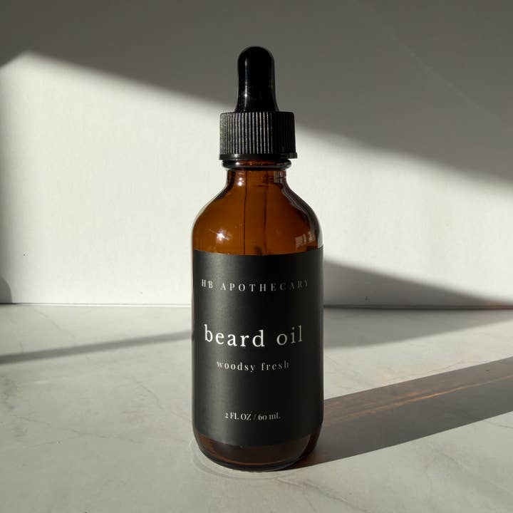 Beard Oil 2 oz - Balsam fir, Spearmint, frankincense for wholesale by HB Apothecary