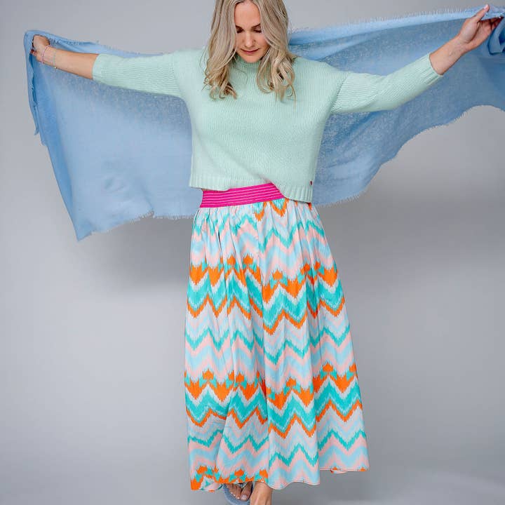 cute stuff GmbH - Wholesale Scarf - Women's - Cashmere Scarf Feli-cs in Milky Sky2