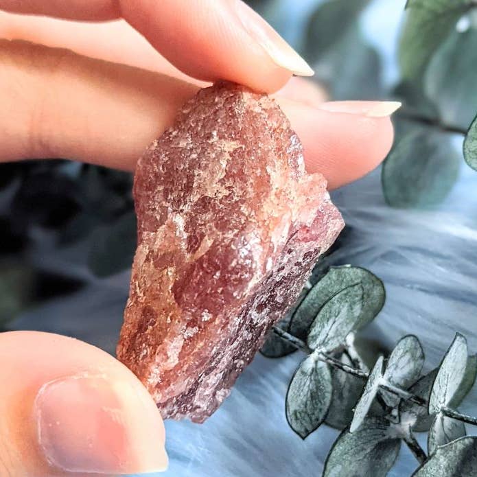 Raw Cherry Quartz - Crystal, Love, Peace, Healing, Heart for wholesale by Goddess Provisions