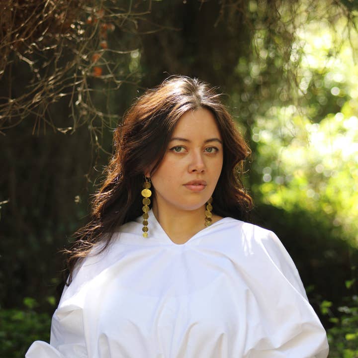 LA MAR - Wholesale Dangle Earrings - LARGE gold-plated earrings5