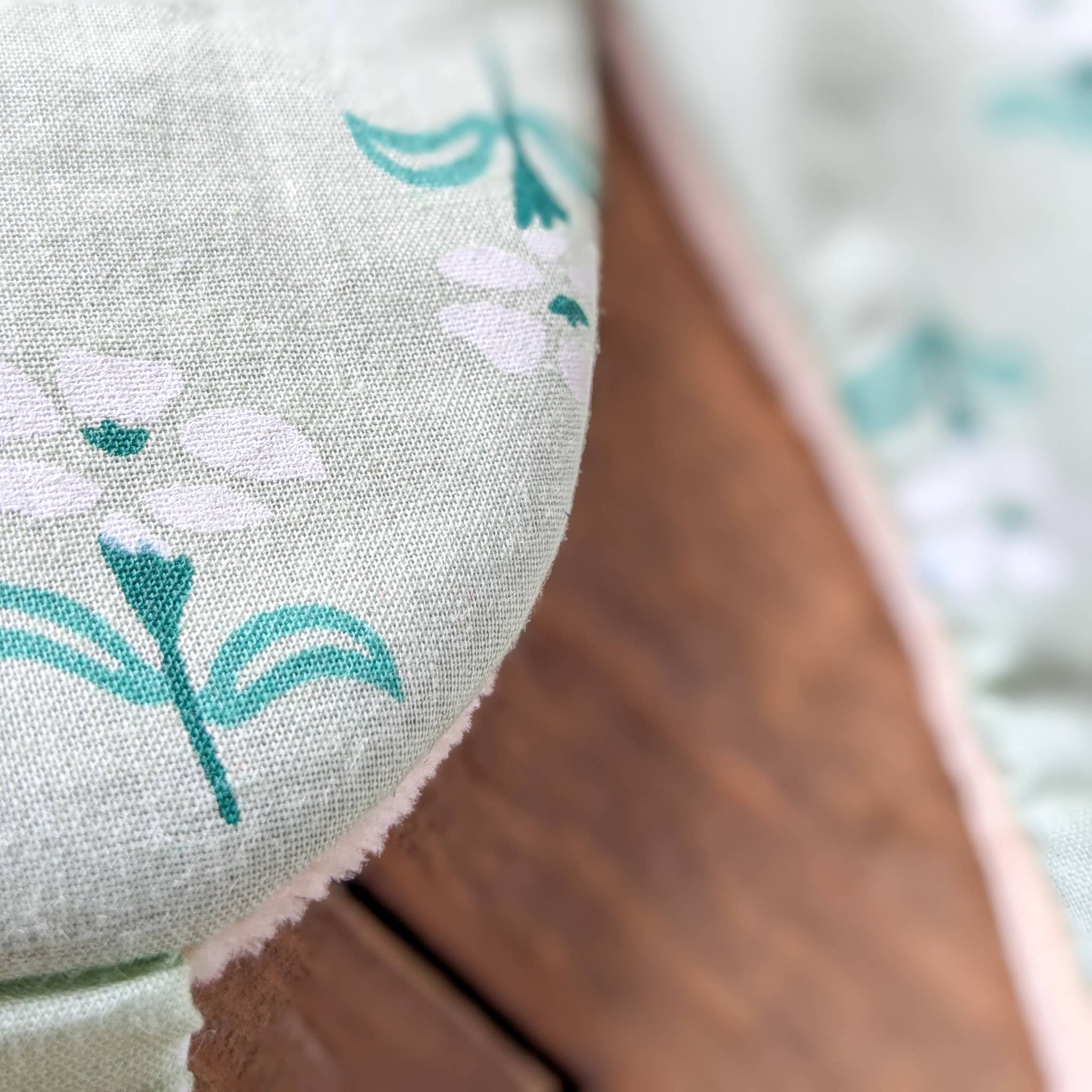 Shakti.ism - Wholesale Sleep/Eye Mask - Nepali cotton velvet sleep masks with floral design, green1