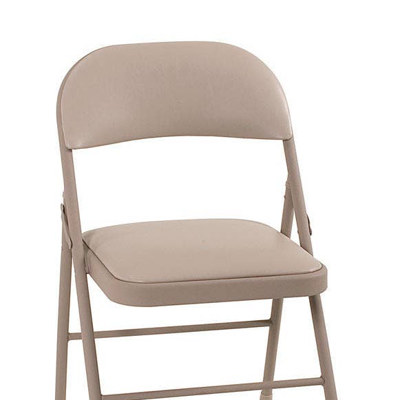 Everyday Supply Co - Wholesale Folding Chair - COSCO Antique Sand Vinyl Folding Chair - 4 Pack0