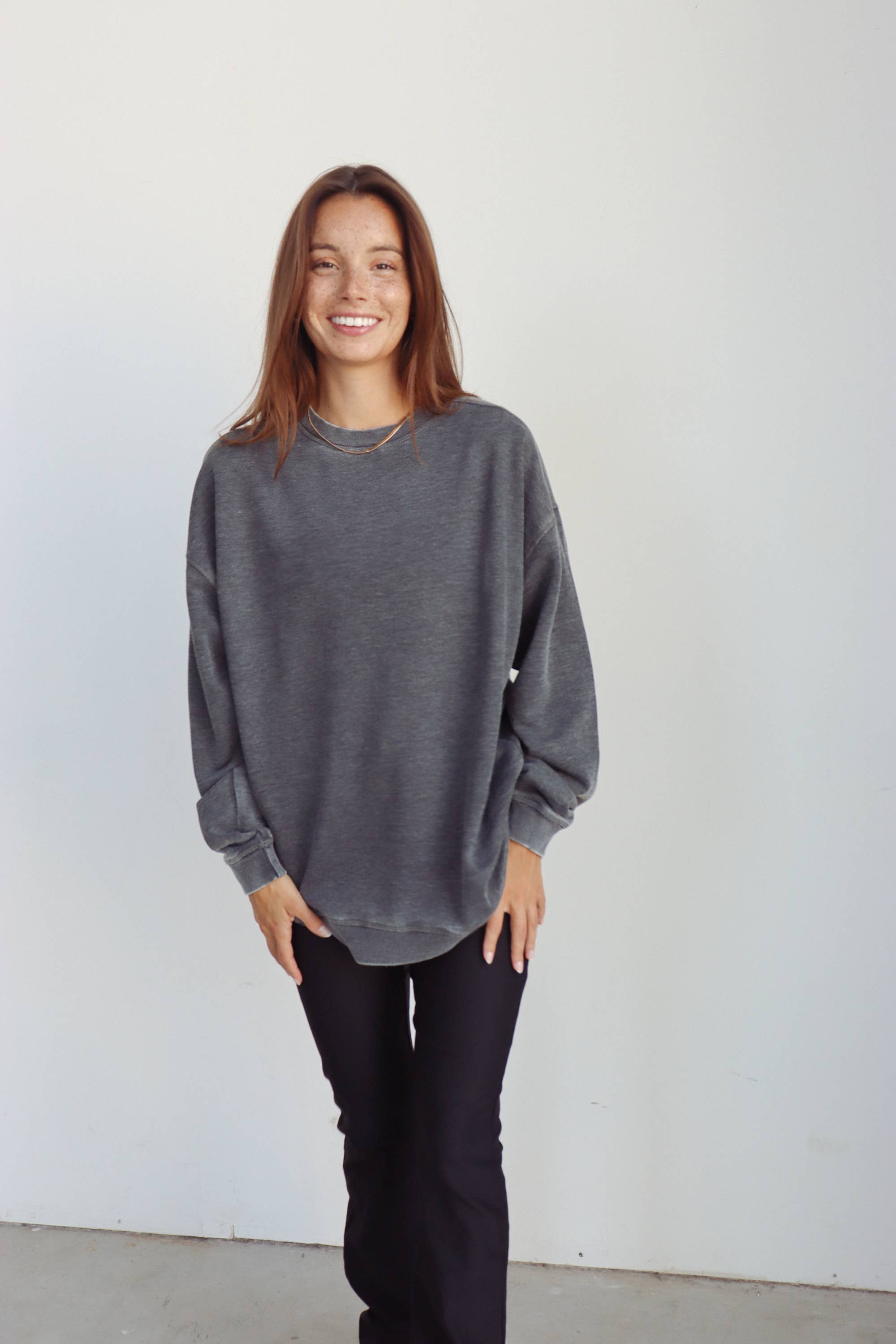 chicka-d - Wholesale Sweatshirt - Dames - Burnout Crewneck Pullover in alle kleuren11