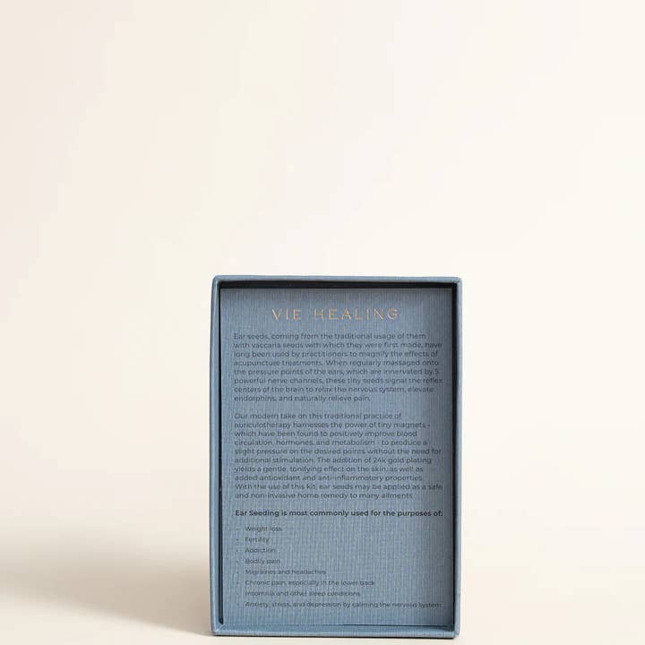 VIE HEALING - Wholesale Acupuncture Supplies - The Cool, Calm, Collected Kit (24k Gold Ear Seeds)5