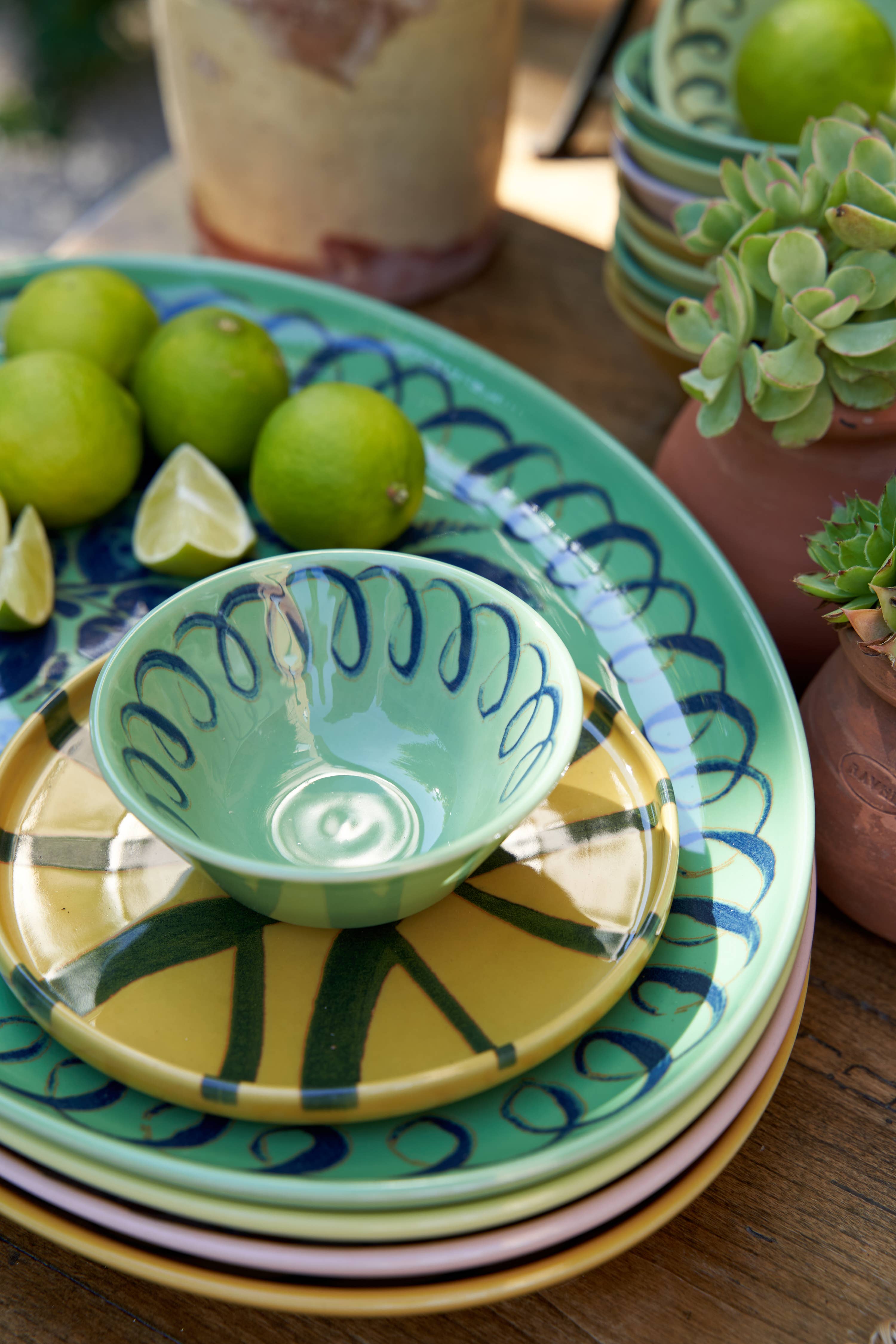 Couleur Nature - Wholesale Bowl - Amalfi Berry Bowl Green - 4.5" Diameter - 6.4 fl oz8