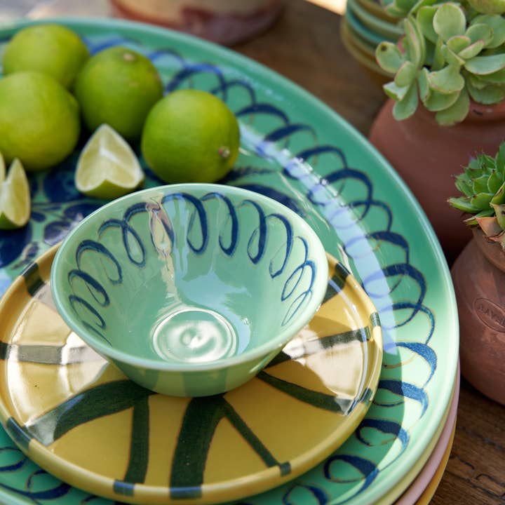 Couleur Nature - Wholesale Bowl - Amalfi Berry Bowl Green - 4.5" Diameter - 6.4 fl oz8